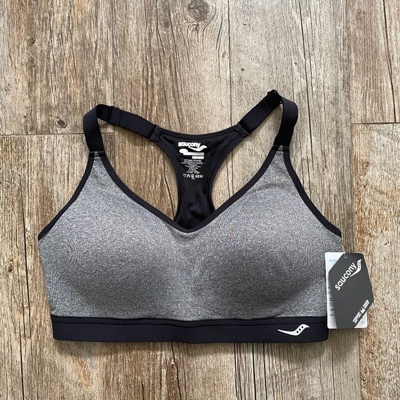 Saucony Sport High Impact Molded Racerback Bra - Molded Cups for Running - Picture 9 of 11